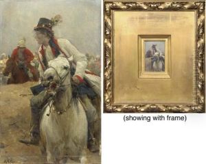 The Wedding Day: Cossacks On Horseback by Alfred Wierusz-Kowalski
