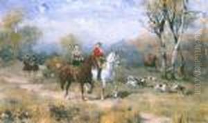 Wyjazd Na Polowanie by Alfred Wierusz-Kowalski