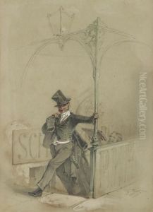 The Absent-minded Reveller by Mihaly von Zichy