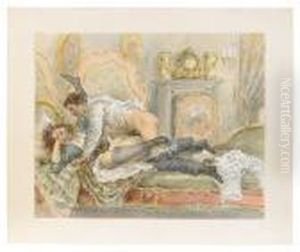An Amorous Interlude by Mihaly von Zichy