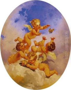 The Allegory Of Air by Mihaly von Zichy