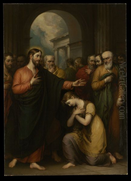 The Woman Taken in Adultery - view 1