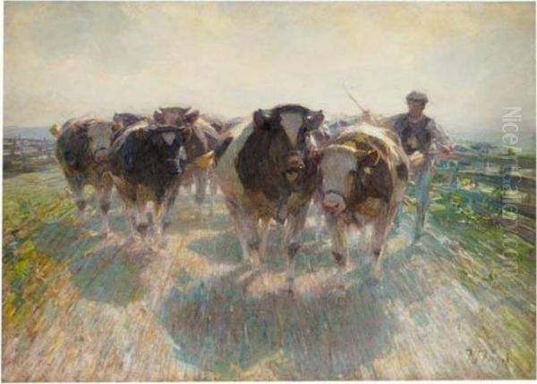 Viehtrieb Auf Der Inselstrasse (driving The Cows) - view 1