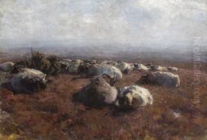 "heidschnucken, Uber Mittag". by Heinrich Johann Von Zugel