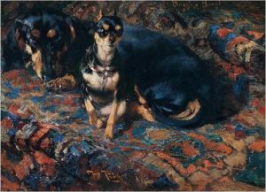Zwei Freunde (two Friends) by Heinrich Johann Von Zugel