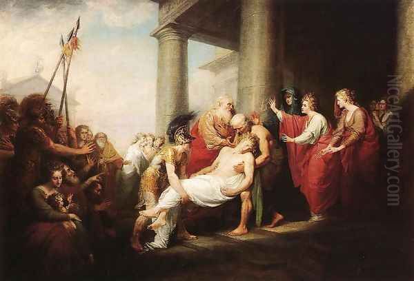 Priam Returning to His Family with the Dead Body of Hector - view 1