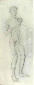 Standing Nude Boy by Henry Tonks