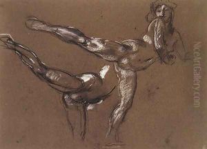 Two Studies of a Female Nude by Henry Tonks