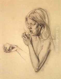 Head and Shoulders of a Girl as Eve