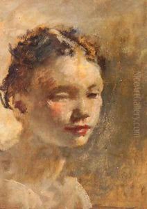 Girl's Head, c.1930 by Henry Tonks