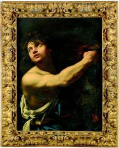 David Holding Goliath Head by Aubin Vouet