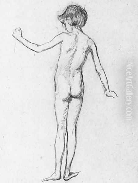 A Study Of A Female Nude, Rear View - view 1