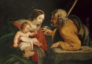 The Holy Family With A Bird