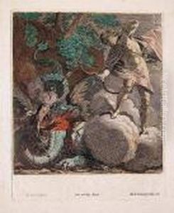 Perseo Y El Dragon by Aubin Vouet