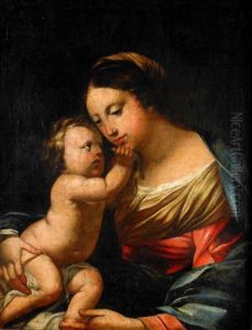 Madonnan Med Barnet by Aubin Vouet
