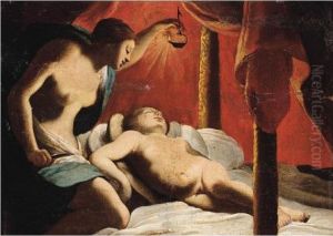 Cupid And Psyche by Aubin Vouet