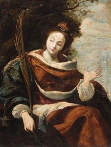 Saint Catherine; And Saint Cecilia by Aubin Vouet