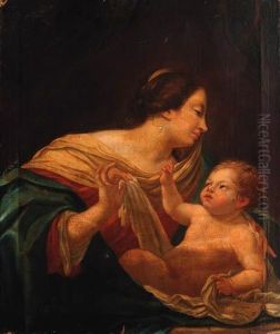 The Madonna And Child by Aubin Vouet
