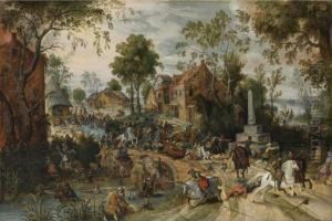The Battle Of Stadtlohn by Sebastien Vrancx
