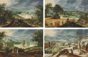 The Four Seasons by Sebastien Vrancx