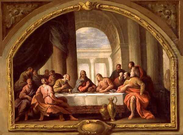 Sketch for The Last Supper, St. Marys, Weymouth, formerly attributed to Antonio Verrio c.1639-1707 c.1719-20 - view 1