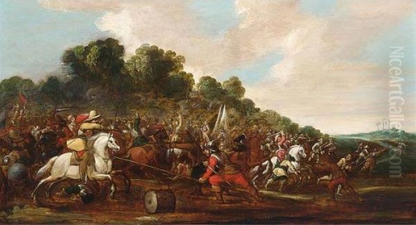 A Cavalry Battle Scene - view 1