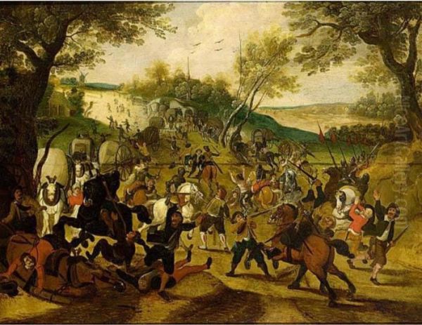 A Cavalry Skirmish - view 1