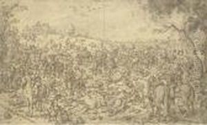 Scene De Bataille by Sebastien Vrancx