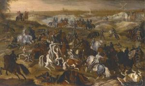 The Battle Between Officers Breaute And Gerard Abrahamsz., Calledlekkerbeetje, At Vught