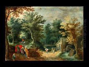 Waldlandschaft by Sebastien Vrancx