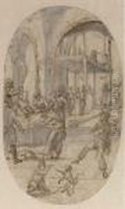 A Party In A Courtyard