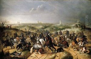 The Battle Between Officers
Breaute And Gerard Abrahamsz., Called Lekkerbeetje, At Vught, 5 February
1600 by Sebastien Vrancx