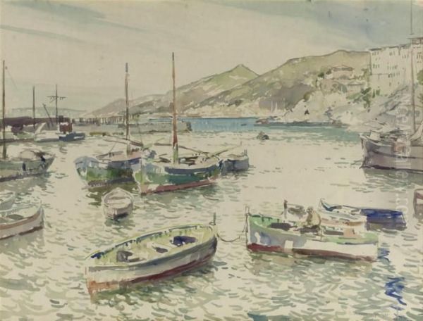 Moored Fishing Vessels - view 1