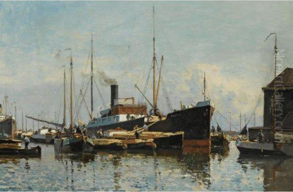 A Harbour Scene - view 1