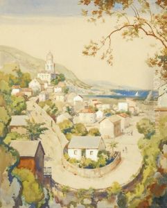 View Of The Coast In The South Of France by Cornelis Vreedenburgh
