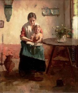 Reading A Story by Cornelis Vreedenburgh