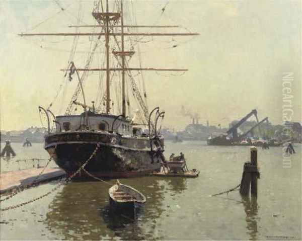 The Brig Pollux Moored At The Oosterdok, Amsterdam - view 1