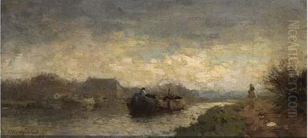 A Track Boat On A Waterway - view 1