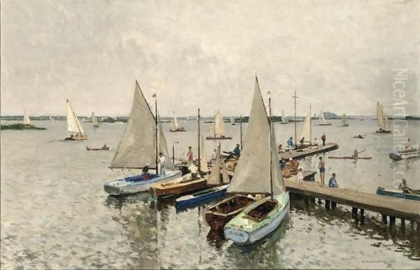 Sailing Boats At The Loosdrechtse Plassen - view 1