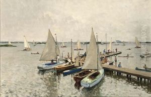 Sailing Boats At The Loosdrechtse Plassen