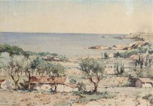 View Of The Southern French Coast by Cornelis Vreedenburgh