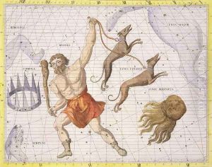 Constellation of Bootes, plate 20 from Atlas Coelestis, by John Flamsteed 1646-1710, published in 1729