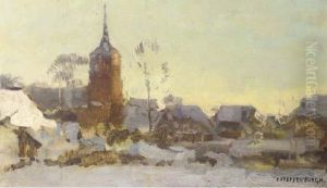 Laren In Winter - A Study by Cornelis Vreedenburgh