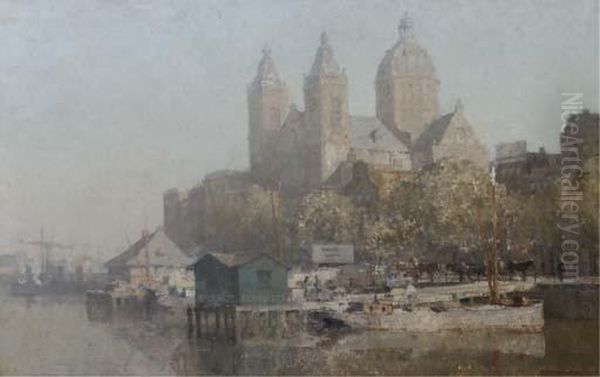 The Prins Hendrikkade With The Saint Nicolaas Church, Amsterdam - view 1