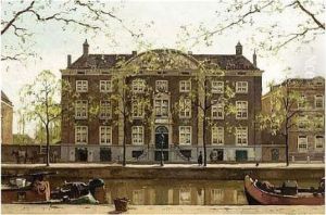 A View Of The Corvershof On The Nieuwe Herengracht, Amsterdam A View Of The Corvershof On The Nieuwe Herengracht, Amsterdam