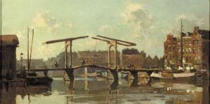 De Magere Brug, Amsterdam by Cornelis Vreedenburgh