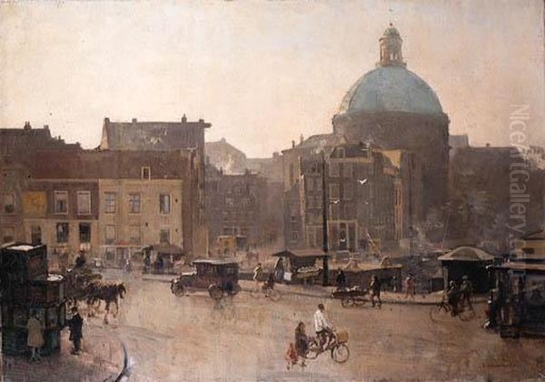 View Of The Singel, Amsterdam, With The Koepelkerk Beyond - view 1