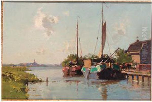A Moored Rivercraft - view 1