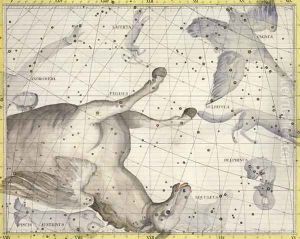 Constellation of Pegasus, plate 25 from Atlas Coelestis, by John Flamsteed 1646-1710, published in 1729