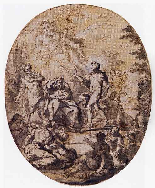The Judgement Of Paris by Sir James Thornhill